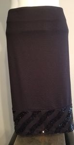 Women's Plus Size Dress Skirt with Sequin Accents